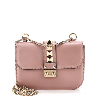 Valentino Garavani Glam Lock Shoulder Bag Leather Small
