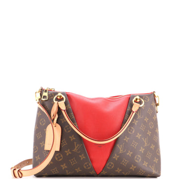 Louis Vuitton V Tote Monogram Canvas and Leather MM