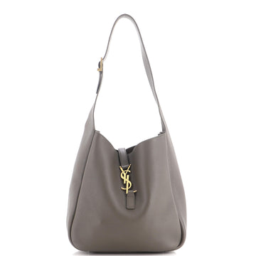 Saint Laurent Le 5 a 7 Supple Hobo Leather Small
