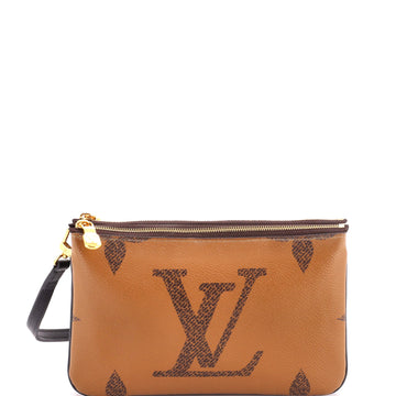 Louis Vuitton Double Zip Pochette Reverse Monogram Giant