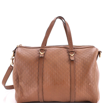 Gucci Nice Boston Bag Microguccissima Leather Medium
