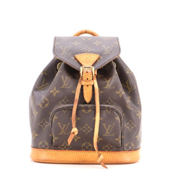 Louis Vuitton Vintage Montsouris Backpack Monogram Canvas PM