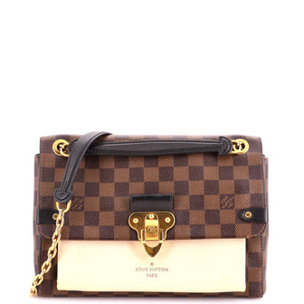 Louis Vuitton Vavin Handbag Damier with Leather PM