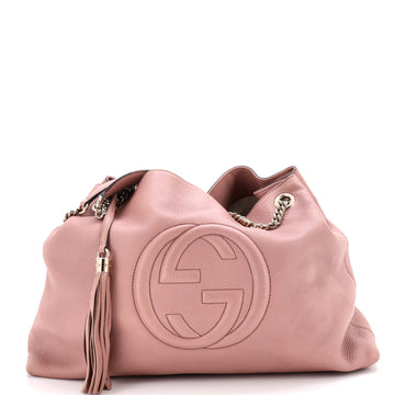 Gucci Soho Chain Strap Shoulder Bag Leather Large