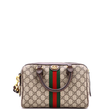 Gucci Ophidia Convertible Boston Bag GG Coated Canvas Small