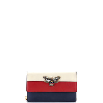 Gucci Queen Margaret Chain Wallet Leather Mini