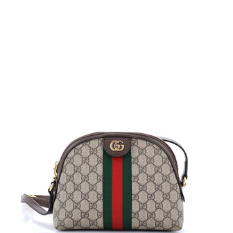 Gucci Ophidia Dome Shoulder Bag GG Coated Canvas Small