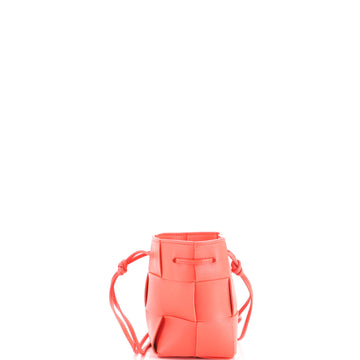 Bottega Veneta Cassette Bucket Bag Maxi Intrecciato Leather Mini
