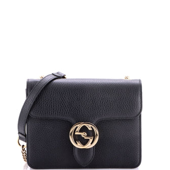 Gucci Interlocking Shoulder Bag Leather Small