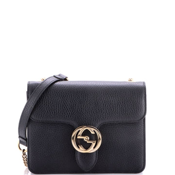 Gucci Interlocking Shoulder Bag Leather Small