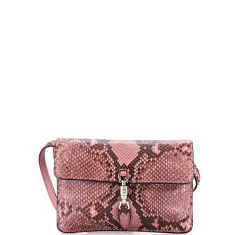 Gucci Jackie Soft Convertible Clutch Python Mini