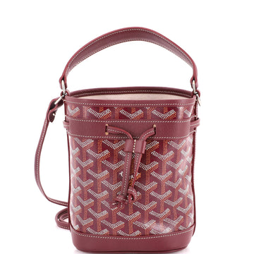 Goyard Petit Flot Bucket Bag Coated Canvas Mini