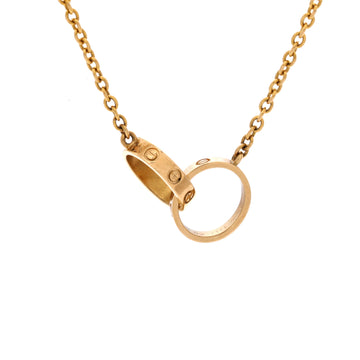 Cartier Love Interlocking Necklace 18K Yellow Gold