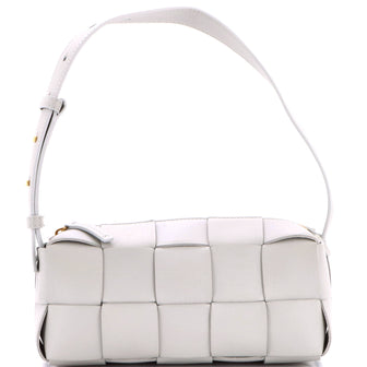 Bottega Veneta Brick Cassette Shoulder Bag Maxi Intrecciato Leather Small