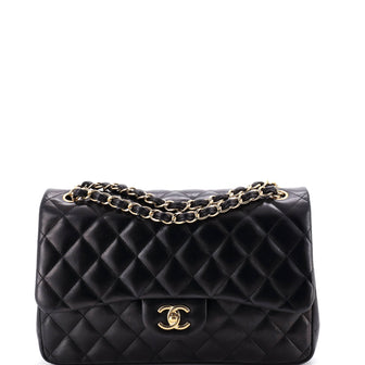 Chanel Classic Double Flap Bag Quilted Lambskin Jumbo
