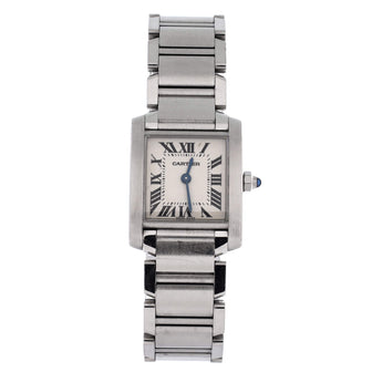 Cartier Tank Francaise Quartz Watch Stainless Steel 20