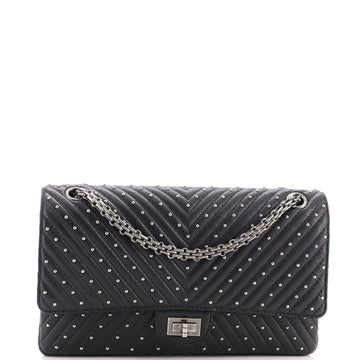 Chanel Reissue 2.55 Flap Bag Studded Chevron Sheepskin 226