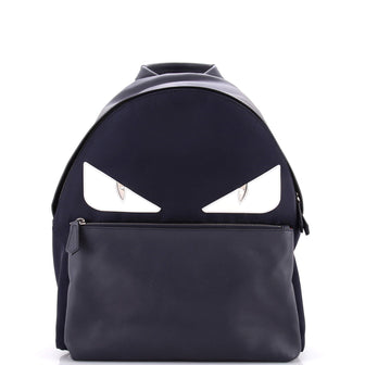 Fendi Monster Backpack Nylon with Leather Large