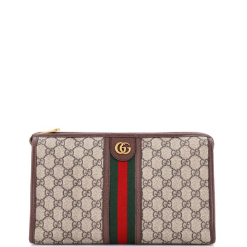 Gucci Ophidia Toiletry Pouch GG Coated Canvas Large