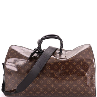 Louis Vuitton Keepall Bandouliere Bag Limited Edition Monogram Glaze Canvas 50
