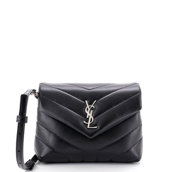 Saint Laurent Loulou Shoulder Bag Matelasse Chevron Leather Toy
