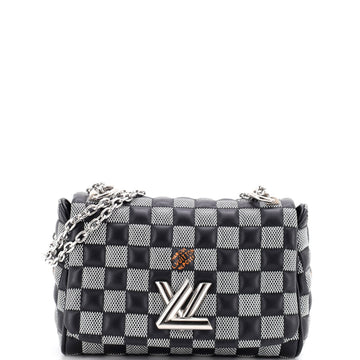 Louis Vuitton Twist Handbag Damier Quilted Calf Leather BB