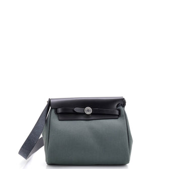 Hermes Herbag Zip Toile and Leather 20