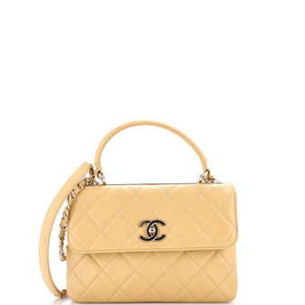 Chanel Trendy CC Top Handle Bag Quilted Lambskin Small