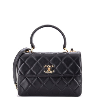 Chanel Trendy CC Top Handle Bag Quilted Lambskin Small