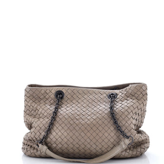 Bottega Veneta Double Chain Tote Intrecciato Nappa Medium