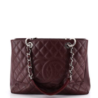 Chanel Grand Shopping Tote Quilted Caviar