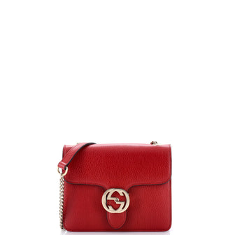 Gucci Interlocking Shoulder Bag Leather Small