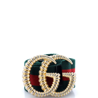 Gucci GG Torchon Web Belt Canvas Wide