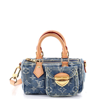 Louis Vuitton Speedy Bandouliere NM Bag Monogram Denim Nano