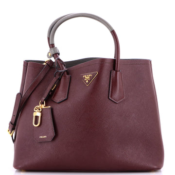 Prada Cuir Double Tote Saffiano Leather Medium