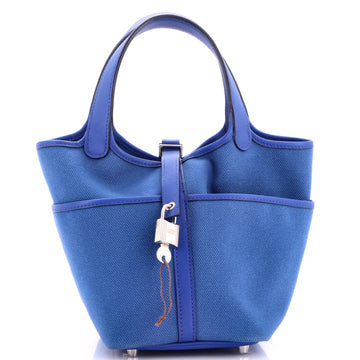 Hermes Cargo Picotin Lock Bag Canvas and Swift PM