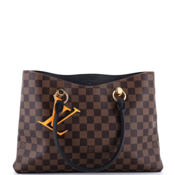 Louis Vuitton LV Riverside Handbag Damier with Leather