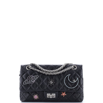 Chanel Space Charms Reissue 2.55 Flap Bag Quilted Aged Calfskin 225