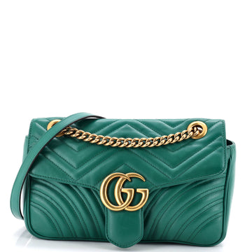 Gucci GG Marmont Flap Bag Matelasse Leather Small