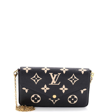 Louis Vuitton Felicie Pochette Bicolor Monogram Empreinte Giant