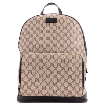 Gucci Zip Pocket Backpack GG Coated Canvas Medium