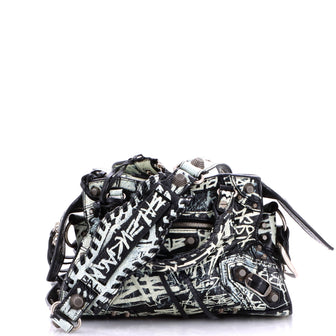 Balenciaga Neo Cagole Graffiti City Bag Leather XS