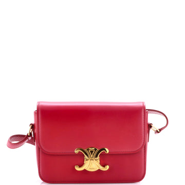Celine Triomphe Shoulder Bag Smooth Calfskin Teen