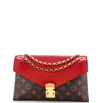 Louis Vuitton Pallas Chain Shoulder Bag Monogram Canvas and Calfskin