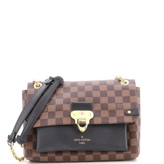 Louis Vuitton Vavin Handbag Damier with Leather PM
