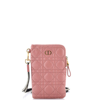 Christian Dior Caro Multifunctional Pouch Cannage Quilt Calfskin