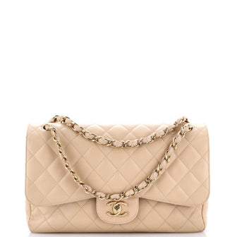 Chanel Classic Double Flap Bag Quilted Caviar Jumbo