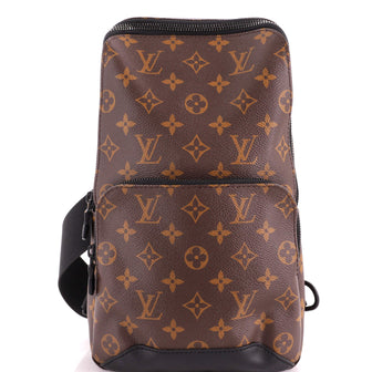 Louis Vuitton Avenue Sling Bag Macassar Monogram Canvas