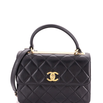 Chanel Trendy CC Top Handle Bag Quilted Lambskin Small