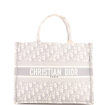 Christian Dior Book Tote Oblique Canvas Medium